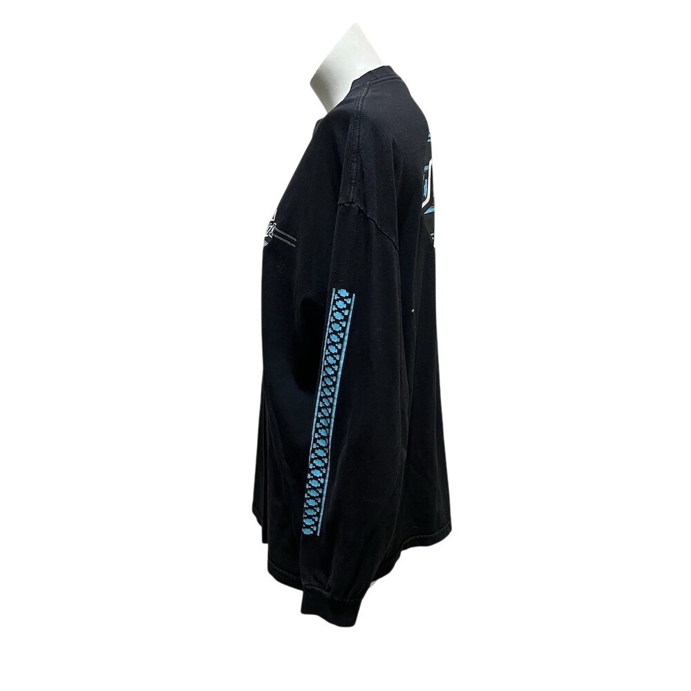 Santa Cruz Long Sleeve Graphic T-Shirt Men's XL Black Blue Wave Dot Logo - Picture 5 of 10